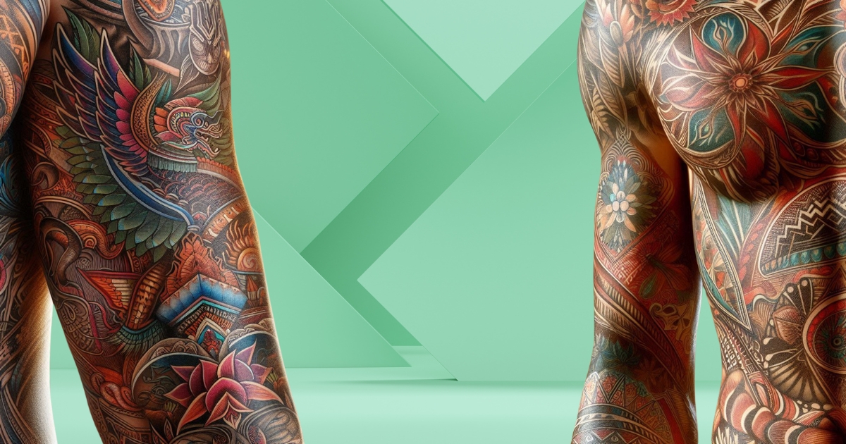 Aztec-warrior-tattoo-representing-power-and-sacrifice