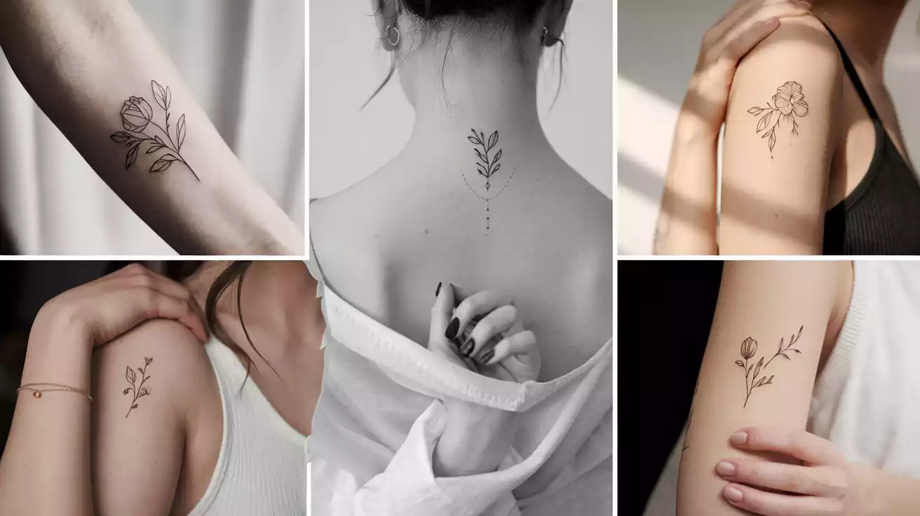 small-tattoo-ideas-for-women-delicate-floral-tattoo
