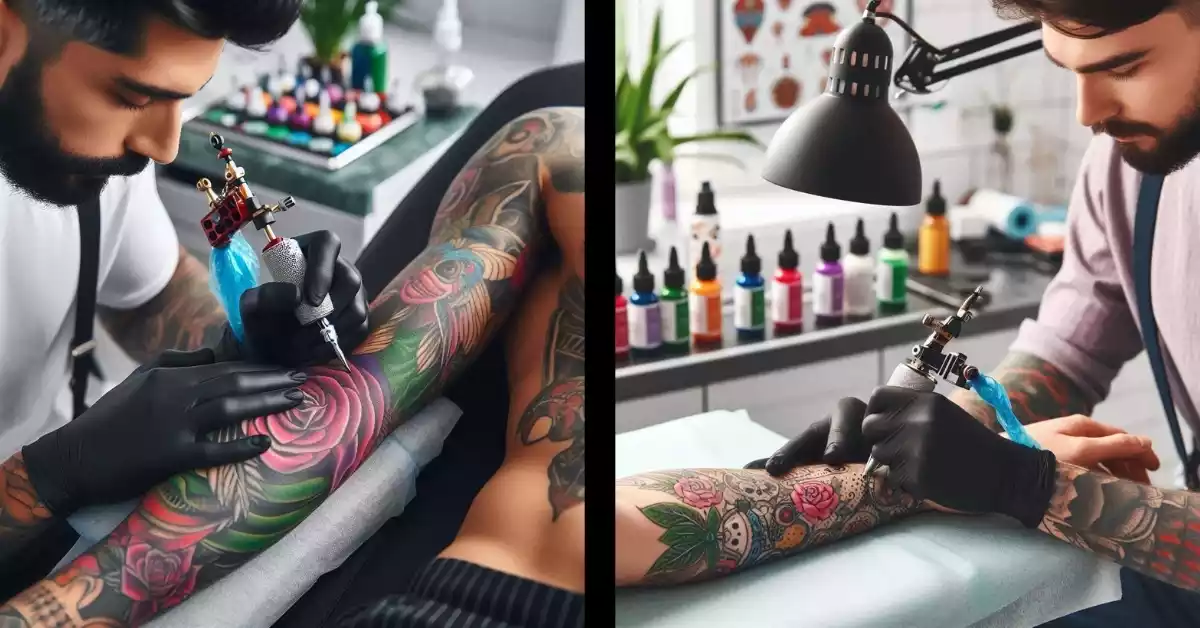 eco-friendly-tattoo-ink-bottles-in-natural-setting