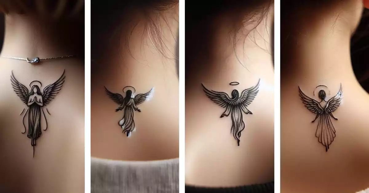 tiny-angel-in-crescent-moon-tattoo
