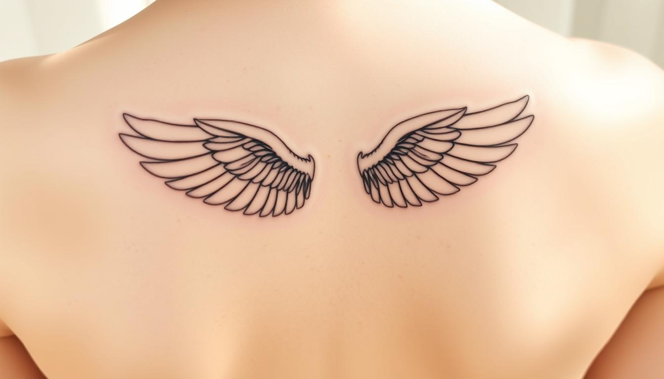 small-angel-with-wings-tattoo-on-ankle
