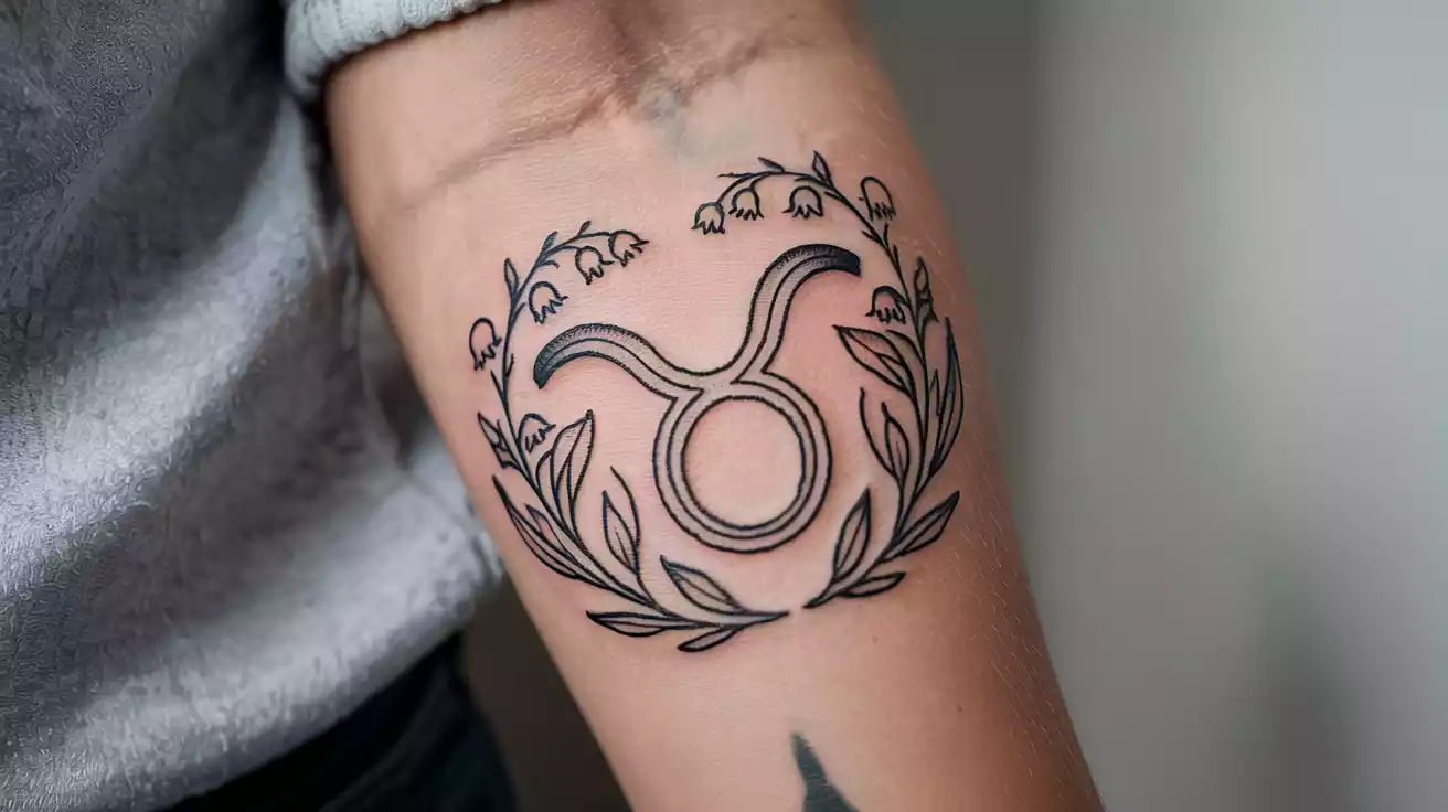 libra-zodiac-tattoo-combined-with-rose-birth-flower