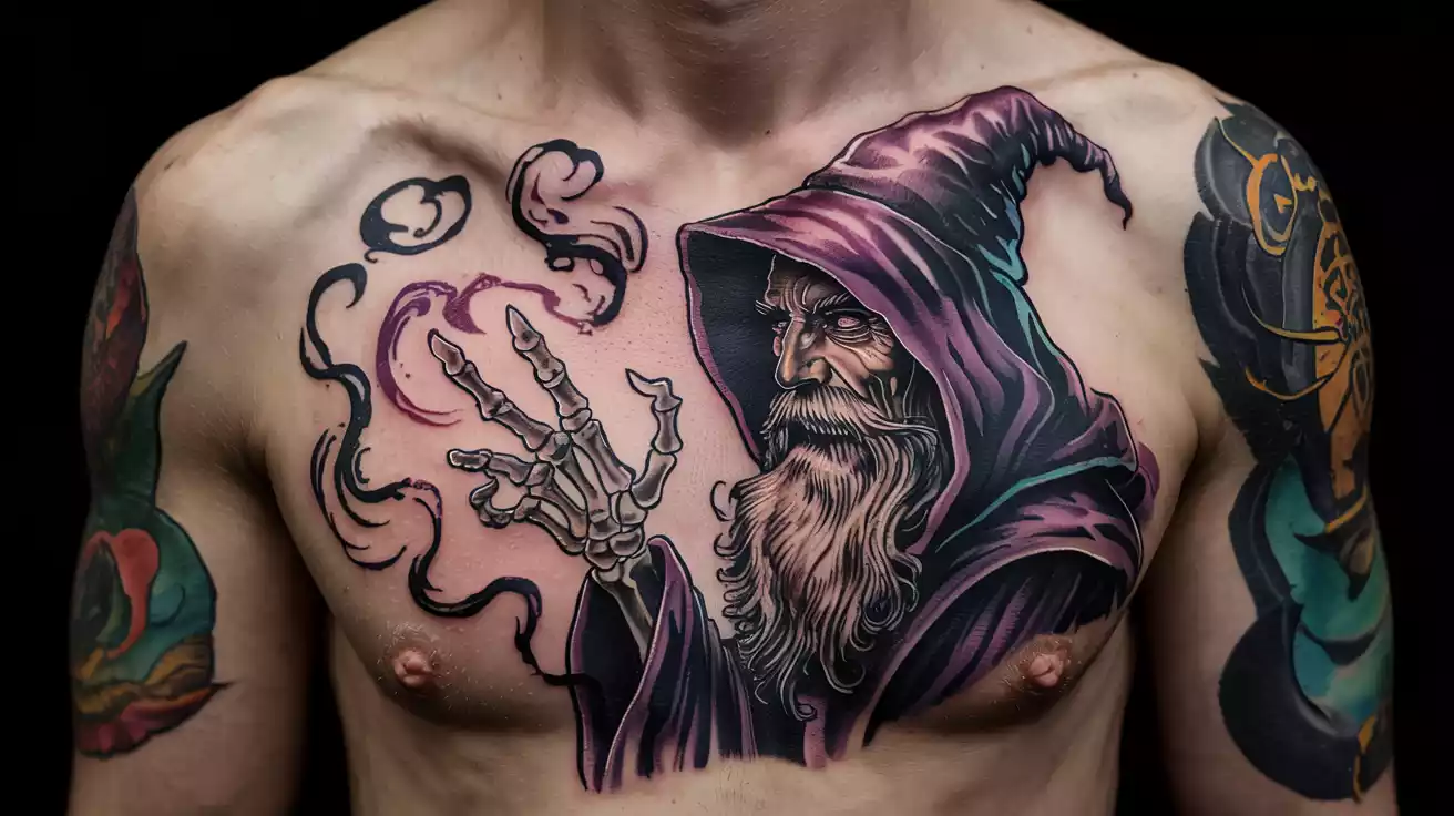 Read more about the article Dark Wizard Tattoo Ideas: Powerful, Sinister & Mythical Designs
