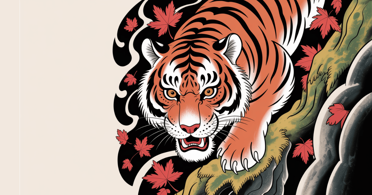 japanese-tiger-tattoo-with-rising-sun-symbol