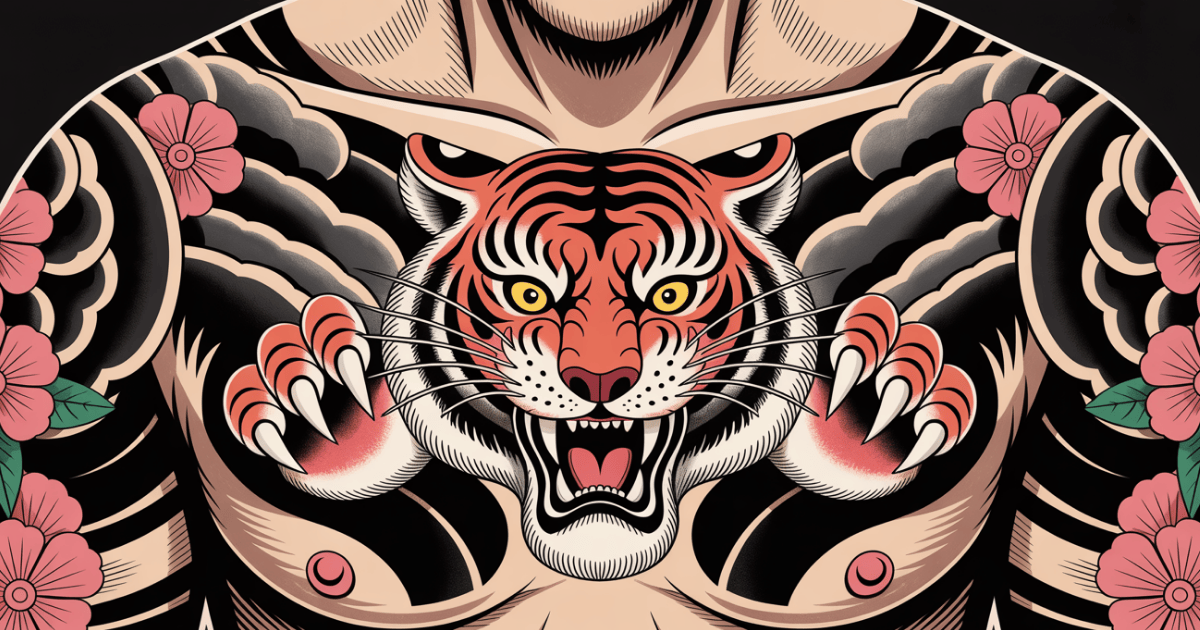 japanese-tiger-chest-tattoo-masculine-design