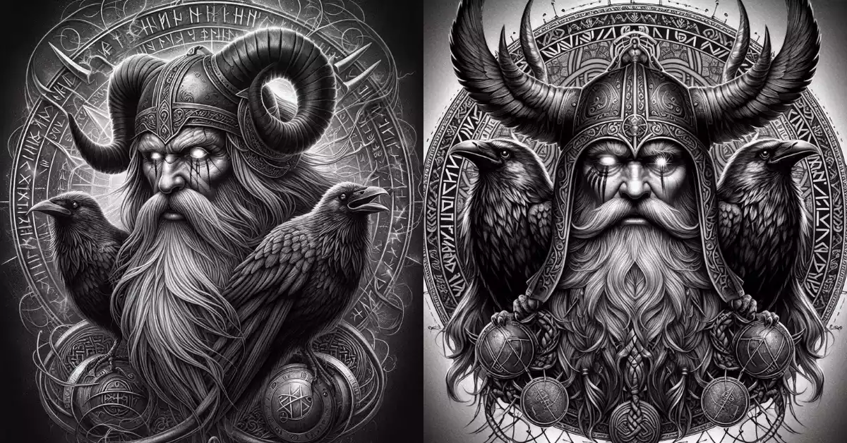 detailed-viking-helmet-tattoo-with-runes