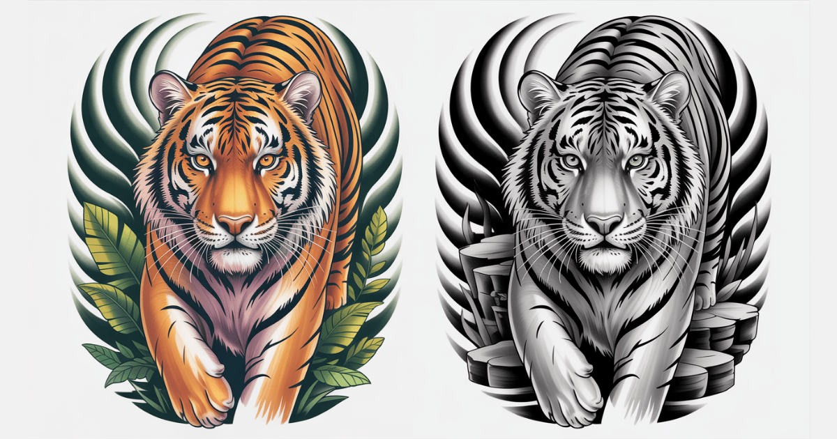 traditional-japanese-tiger-tattoo-for-men-with-waves