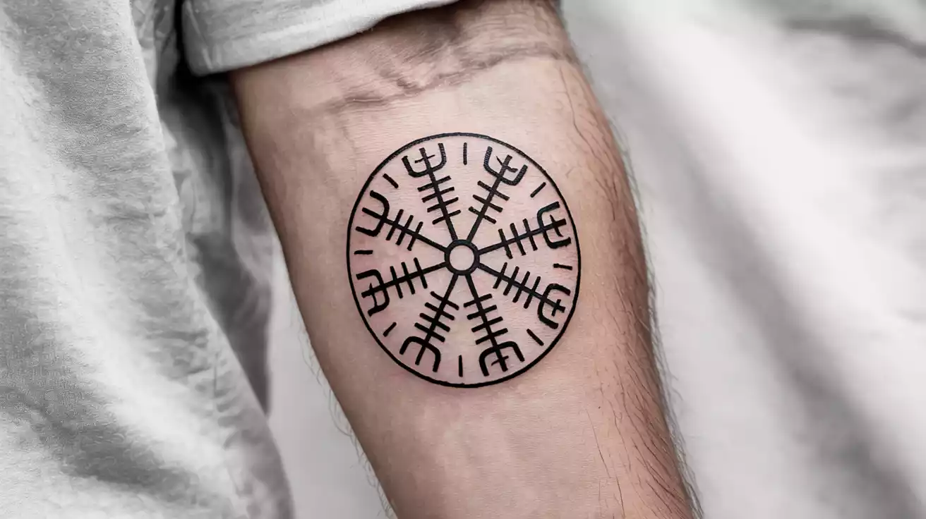 Read more about the article Vegvisir Viking Tattoo: Meaning, Placement & Design Inspiration