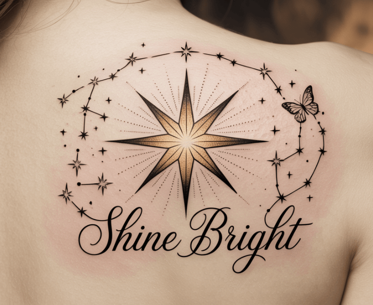 Feminine-Star-Tattoo-Designs