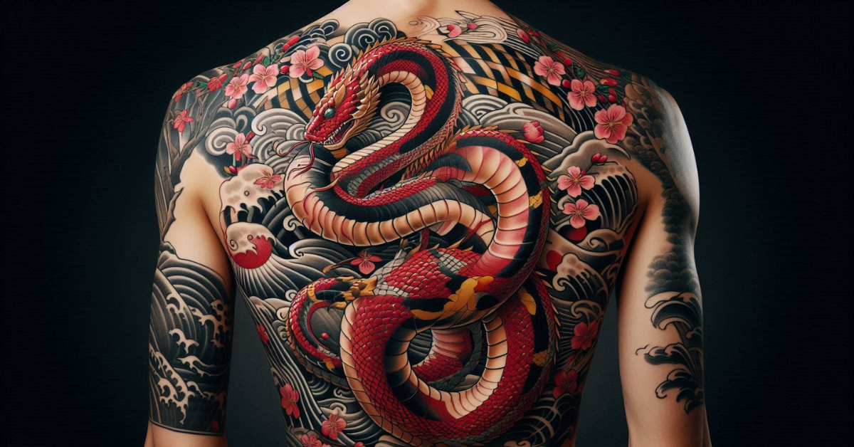 You are currently viewing Japanese Snake Tattoo Designs: Myth, Meaning & Modern Ink