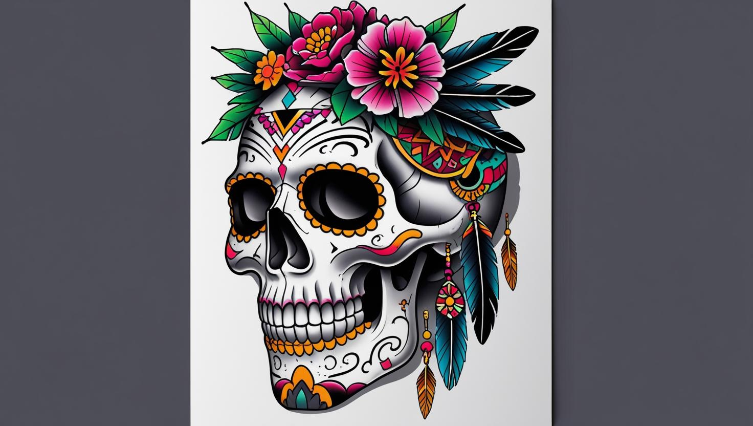 Read more about the article Cultural Skull Tattoo Designs: Meanings from Mexico to Japan