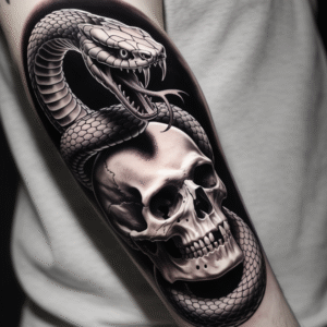 Read more about the article Snake and Skull Tattoos: Powerful Symbols of Rebirth & Mortality