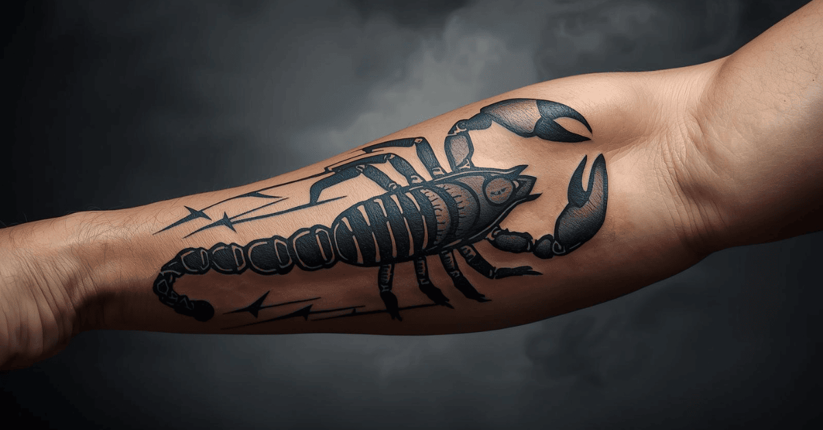 Read more about the article Scorpion Tattoo Designs for Forearm: 12 Bold & Eye-Catching Ideas