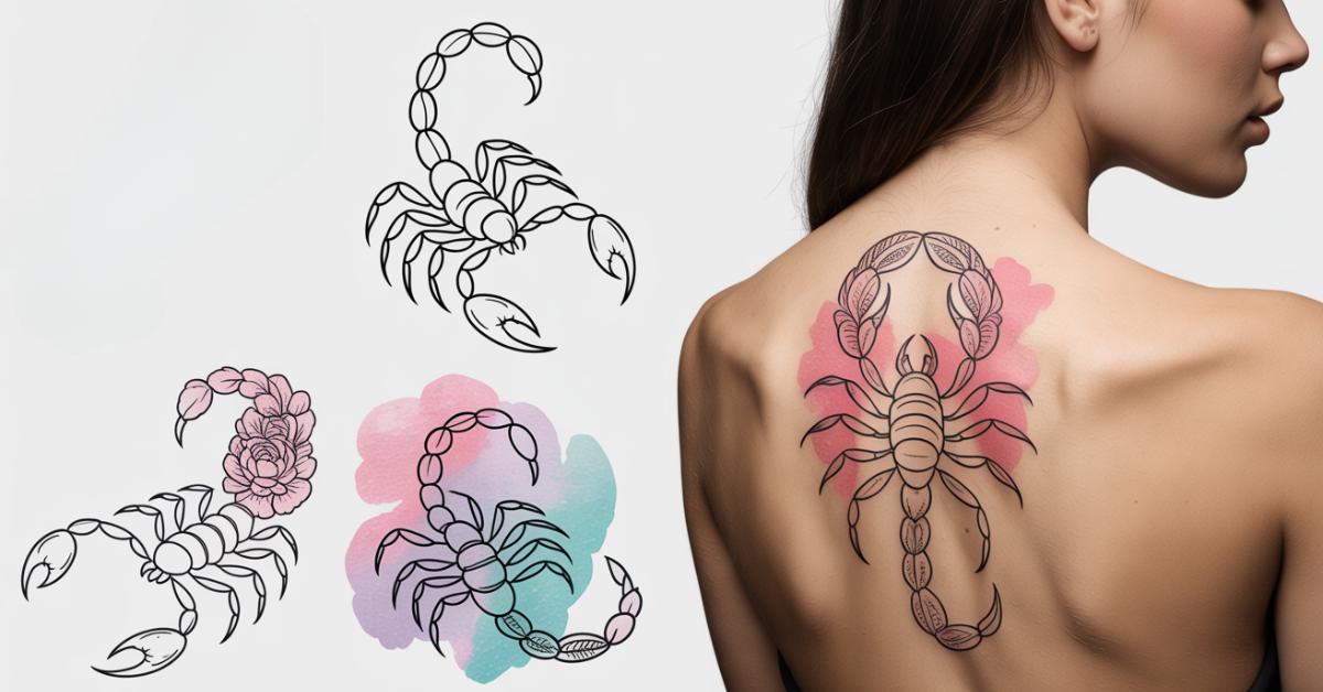 feminine-scorpion-tattoo-inspiration-designs