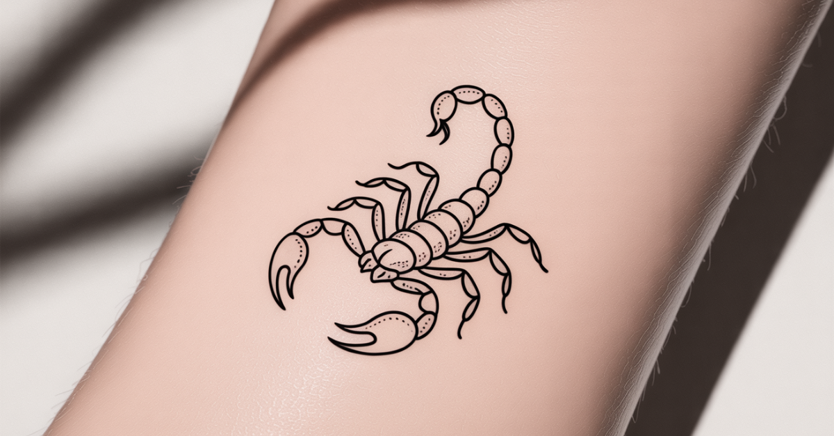 tiny-zodiac-tattoo-designs-scorpion-outline