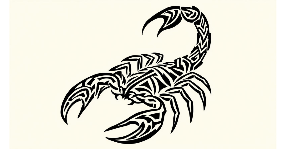 tribal-scorpion-tattoo-styles-polynesian-design
