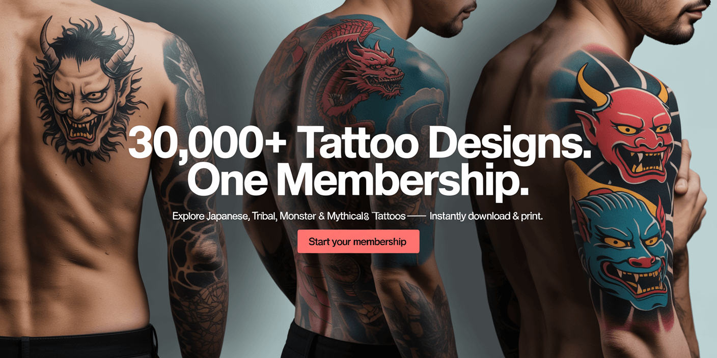 miami-ink-tattoo-designs-flash-sheet-featuring-traditional-skull-and-flag-artwork