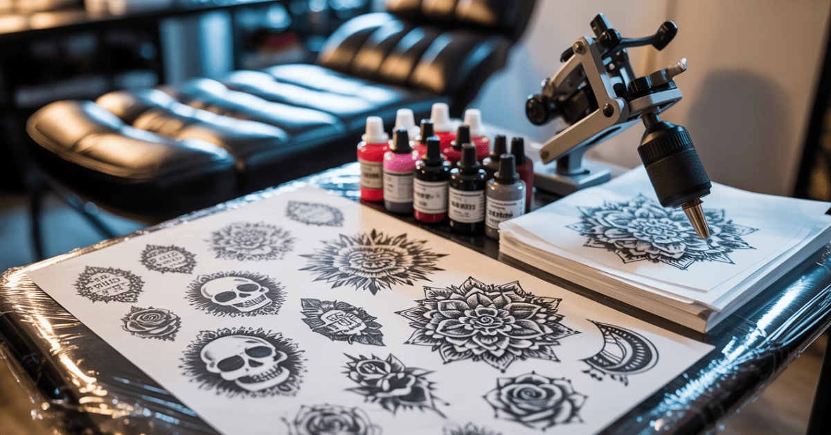 professional-tattoo-artist-creating-stencil-outline-from-image