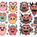 Scary vs. Cute Monster Tattoo Designs: Which Style Fits Your Personality?