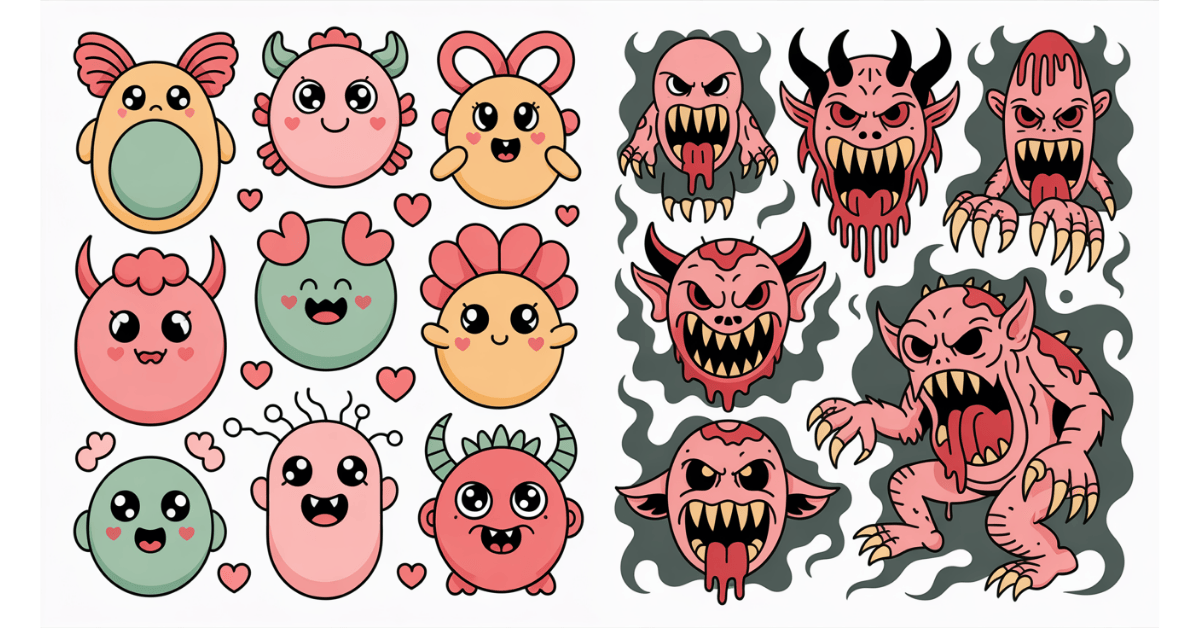 You are currently viewing Scary vs. Cute Monster Tattoo Designs: Which Style Fits Your Personality?