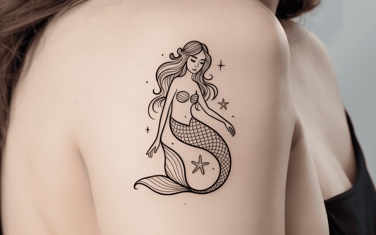 Read more about the article 25 Minimalist Mermaid Tattoo Designs for Women: Subtle, Elegant & Modern Line Art Ideas