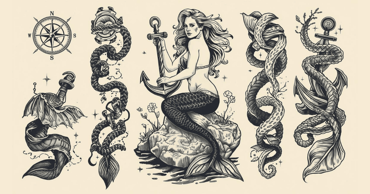 dark-fantasy-mermaid-sleeve-tattoo-with-siren-theme