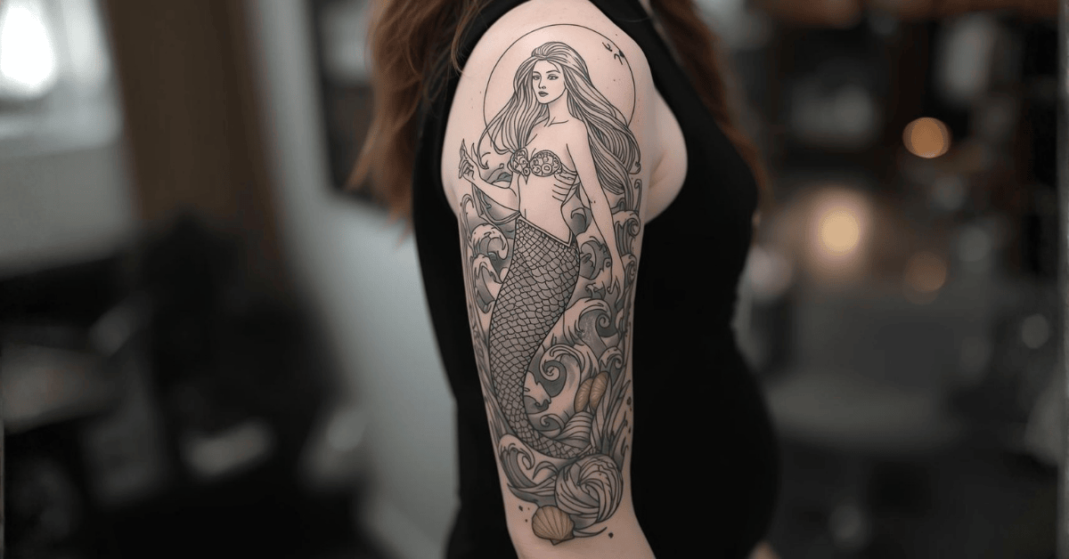 elegant-mermaid-sleeve-tattoo-design-inspired-by-ocean-goddess
