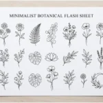 Minimalist Floral Tattoo Stencil: Clean Blueprints for Fine‑Line Ink