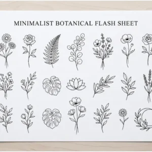 Read more about the article Minimalist Floral Tattoo Stencil: Clean Blueprints for Fine‑Line Ink
